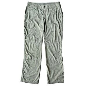 Columbia Pants Omni-Shade Rollup Womens 8 Short Tan Ripstop UPF Outdoors NEW NWT